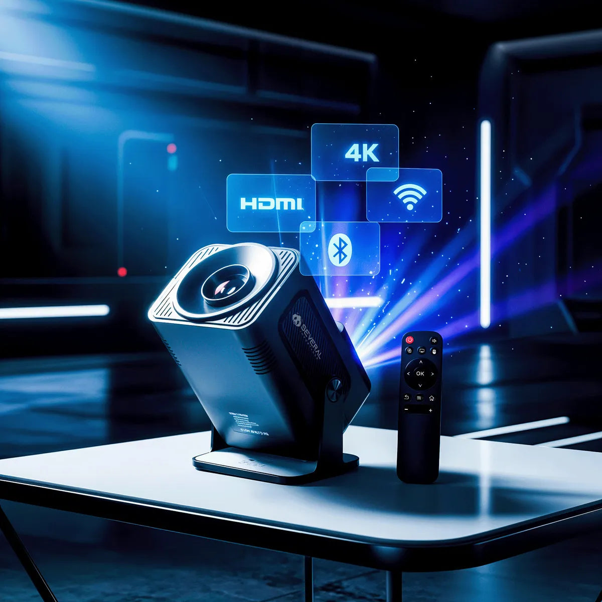 Projetor Smart Portátil Hy 320 Full Hd 4k Bluetooth Wifi Cor Android 11.0 5g Tv Cinema Em Casa Several Importados