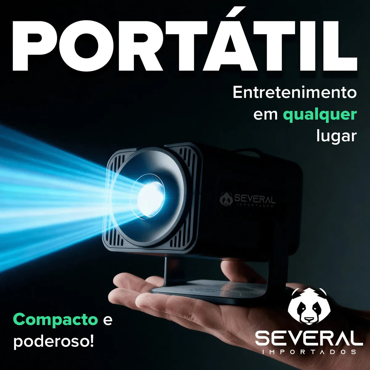 Projetor Smart Portátil Hy 320 Full Hd 4k Bluetooth Wifi Cor Android 11.0 5g Tv Cinema Em Casa Several Importados